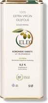 ELEO Extra Virgin Olijfolie - 5 liter - 100% Griekse Koroneiki olijven - Herkomst Olympia - Superieure kwaliteit - Eerste koude persing - Rijk aan antioxidanten - Zilveren medaille winnaar