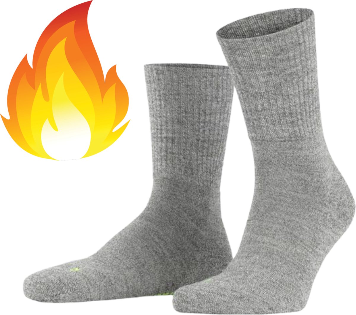 Chibaa - Sport Thermo Sok - Thermisch - Warm Sock - Wandelsokken - Winter Ski sokken - Koud - Grijs - L/XL - 42-46
