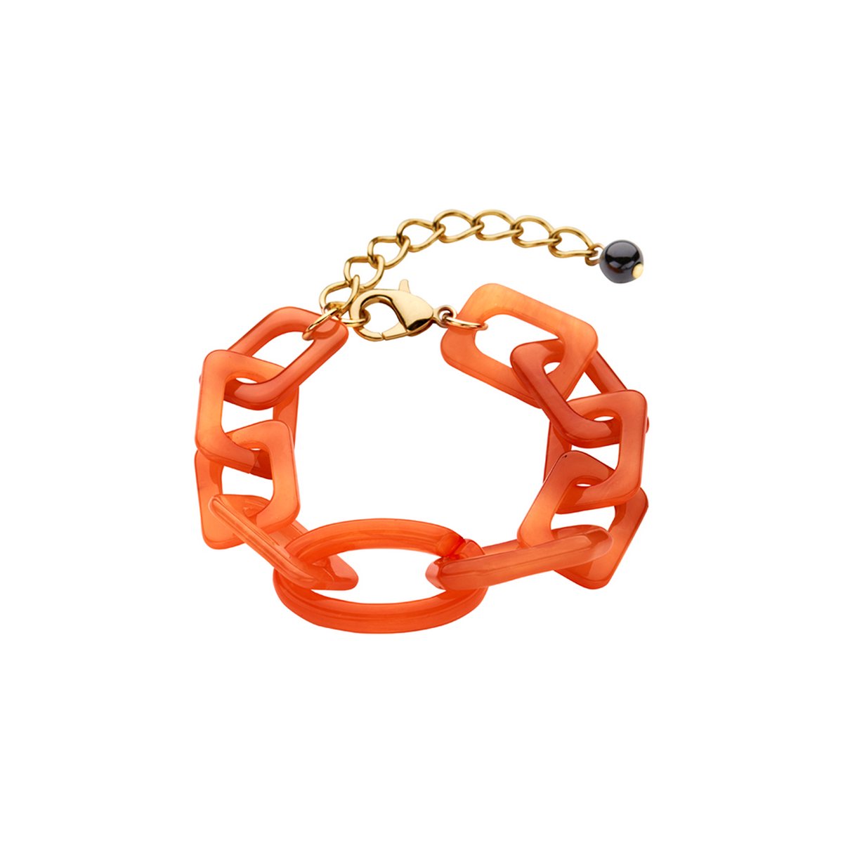 Les Cordes - Armband - KOKO (AB) - Oranje - Kunststof - Sieraad Dames - Juwelen
