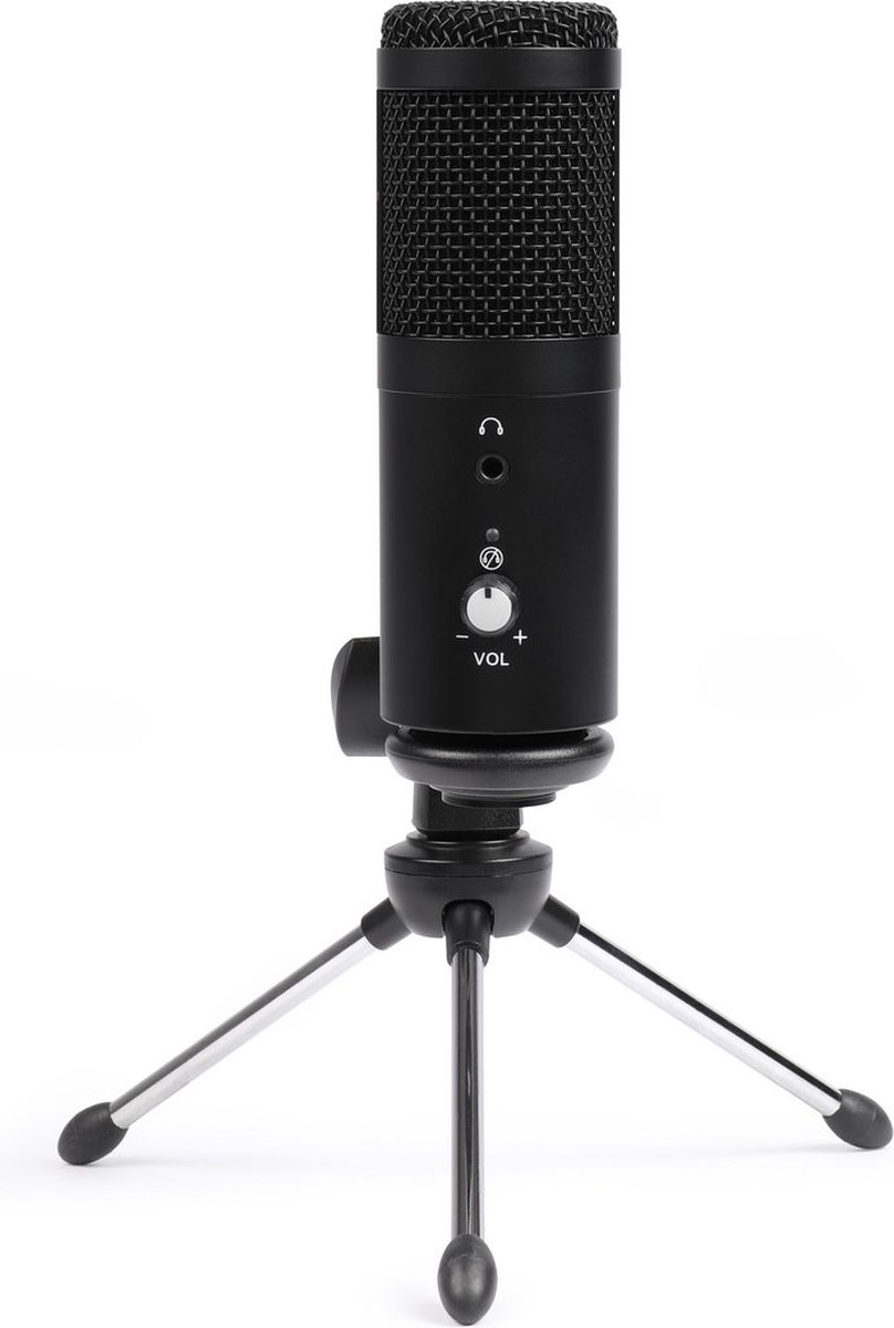 USB microfoon voor studio opname, podcast, gaming, streaming en online vergaderen met cardioïde sensor