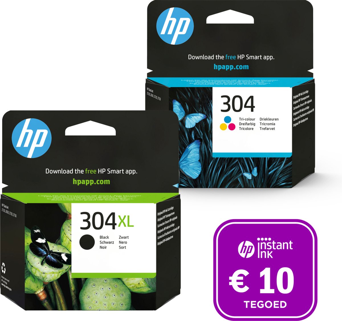 biologisch kalmeren belangrijk HP 304 - Inktcartridge 304XL zwart & 304 kleur + Instant Ink tegoed |  bol.com