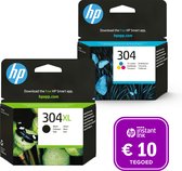 HP 304 - Inktcartridge 304XL zwart & 304 kleur + Instant Ink tegoed