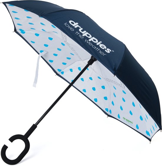 Druppies paraplu kind - donkerblauw