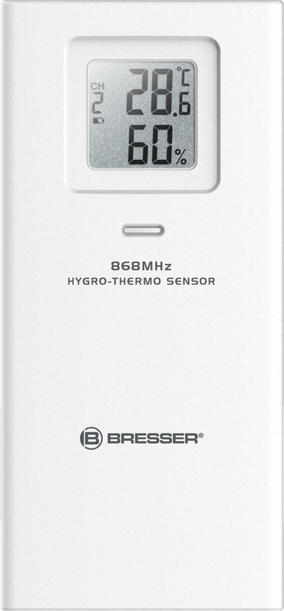 Bresser Weerstation Sensor - Temperatuur en Luchtvochtigheid - Tot 150 Meter Bereik