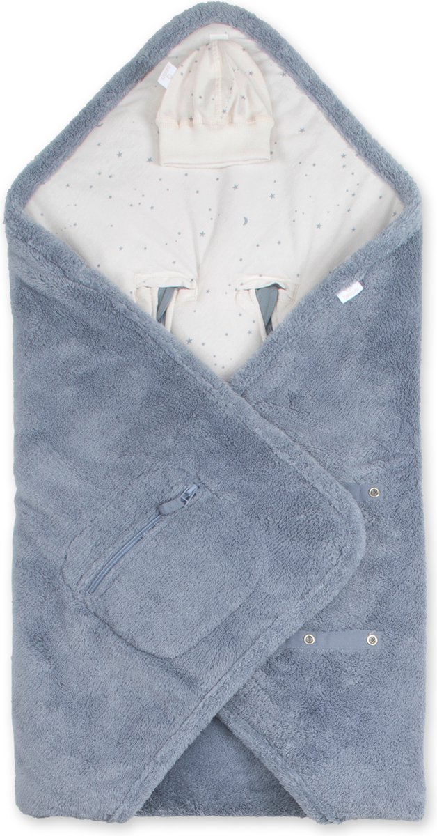 BEMINI Voetenzak - Biside 0-12m - Zacht comfort - Stone
