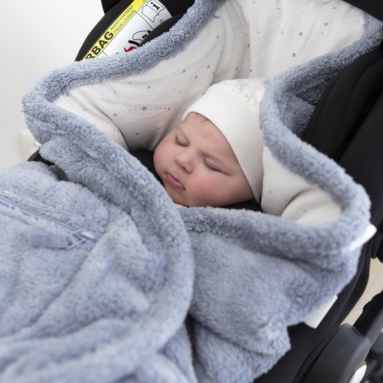 BEMINI Voetenzak - Biside 0-12m - Zacht comfort - Stone van Bemini — afbeelding 3