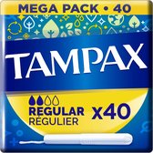 Tampax - Régulier - Tampons Avec Applicateur En Carton - 40 Pièces