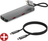 Linq byELEMENTS 7-in-2 D2 Pro MST USB-C Multiport Hub + 2M USB-C PD Kabel