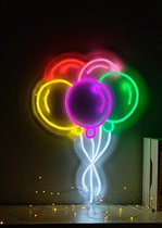 OHNO Neon Verlichting Balloons - Neon Lamp - Wandlamp - Decoratie - Led - Verlichting - Lamp - Nachtlampje - Mancave - Neon Party - Kamer decoratie aesthetic - Wandecoratie woonkamer - Wandlamp binnen - Lampen - Neon - Led Verlichting - Multicolor