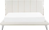 Beliani BETIN - Lit - Wit - Cuir artificiel