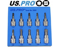 Torx doppenset 3/8" 10-delig