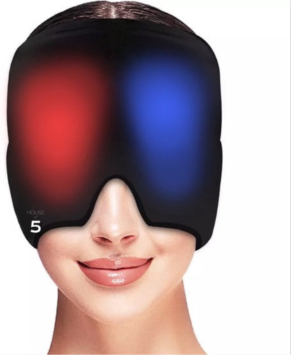 Goedkoopste House of 5 Migrainemuts – Migraine masker – Oogmasker– Hoofdpijnverlichting – Slaapmasker - Warmte en Koude Therapie - 670 gram - Zwart