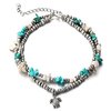 Zilver, Wit, Turquoise, Turtle