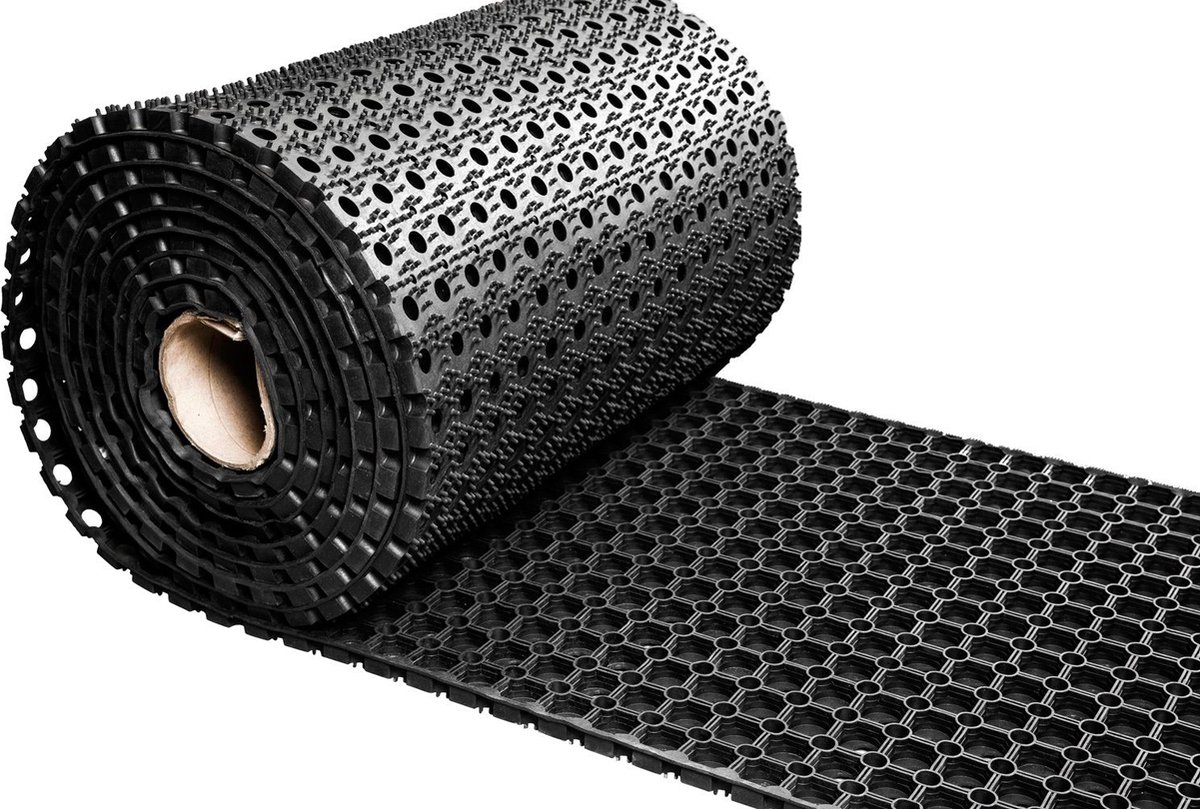 Rubber ringmat op rol - Dikte 22 mm - Breedte 60 cm - Per strekkende Meter