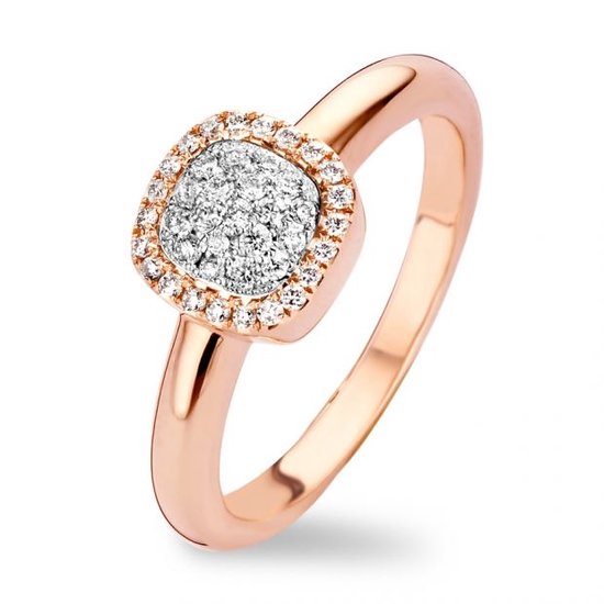 Roségouden ring - 18karaat – diamant - T-Jewelry TR9632D(2P) – sale Juwelier Verlinden St. Hubert - van €1395,= voor €1149,=