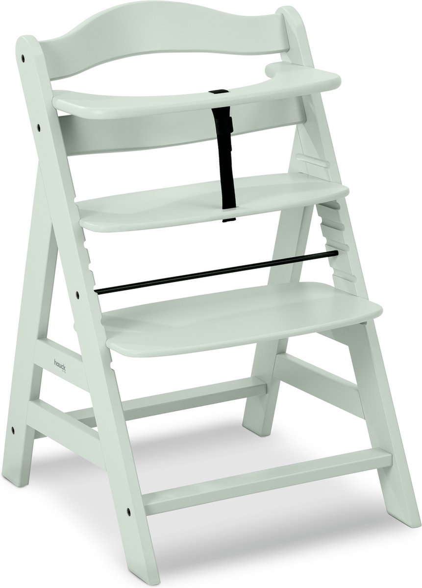 Alpha+ Mint kinderstoel FSC® gecertificeerd beukenhout meegroeiend vanaf 6 maanden tot 90 kg incl. 5-puntsgordel