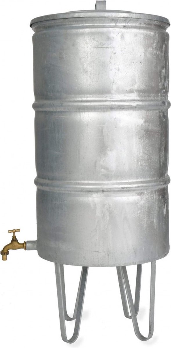 BeGreen mini regenton, pe, donkergroen, 100 liter, incl. zwarte