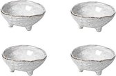Broste Copenhagen Nordic Sand servies kom op pootjes klein 4 stuks Ø8,5xH3,5 cm