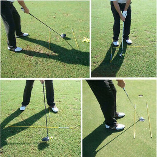 Longridge - Alignment Rodz Tour Sticks - Uitlijn Stokken - Golf Training balans, balpositie, putting en chippen - Wit van Longridge — afbeelding 2