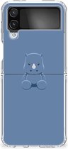 TPU Silicone Hoesje Geschikt voor Samsung Galaxy Z Flip 4 Telefoonhoesje Baby Rhino