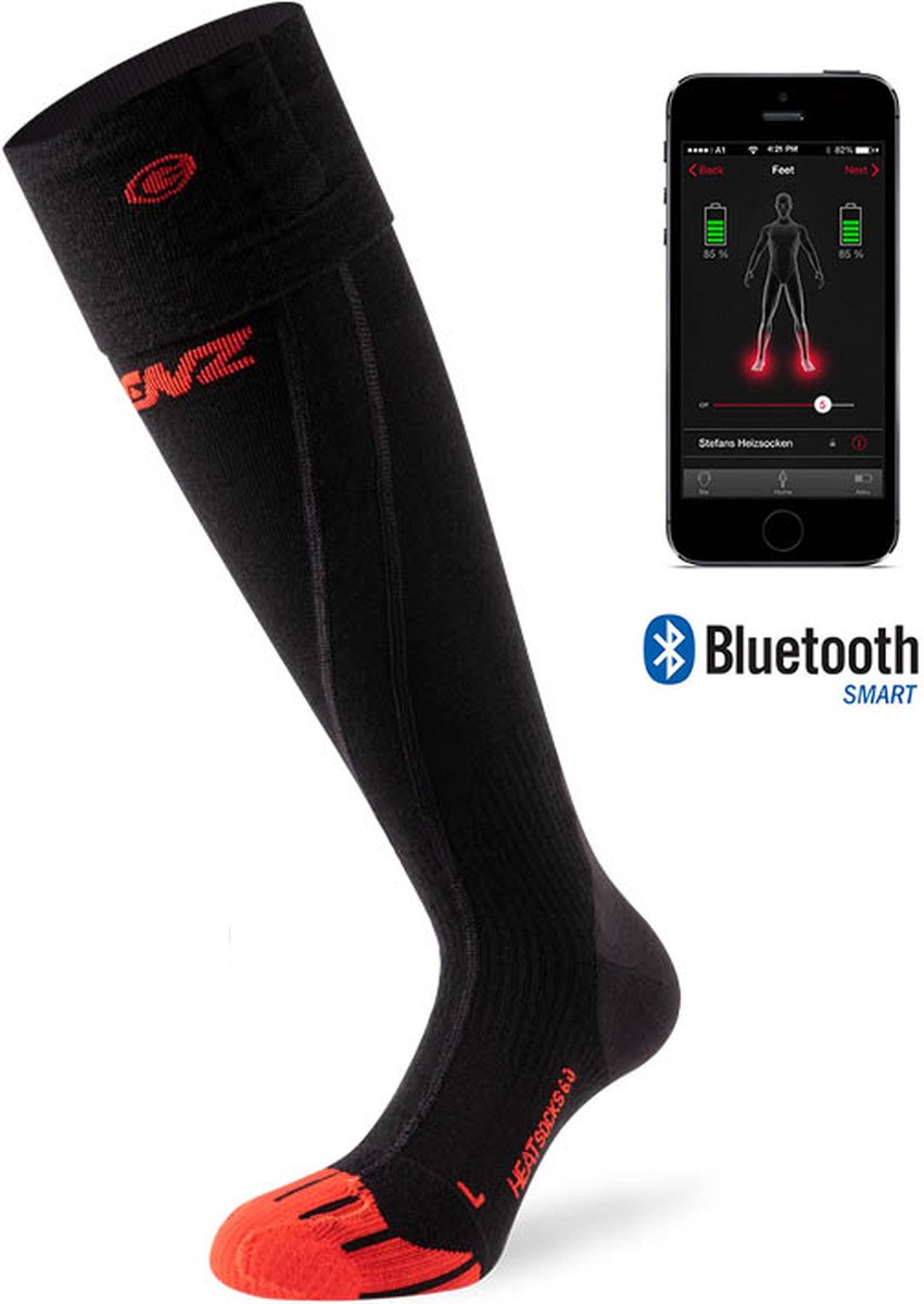 Lenz Verwarmde Sokken 6.0 - Bluetooth - 39-41 - Zwart - Excl. Accu's