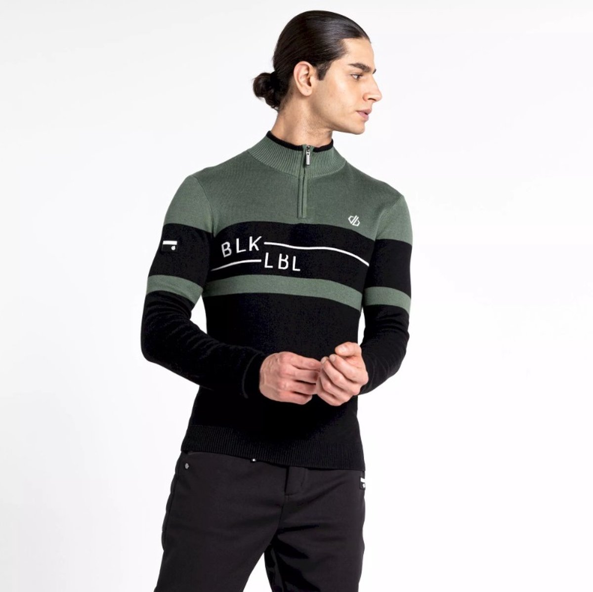 Dare2B Heren Outgoing II Sweater Trui DuckGrn/Blck Groen