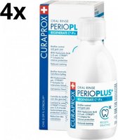 Curaprox Perio Plus Regenerate CHX 0.09% Mondwater - 4 x 200 ml - Voordeelverpakking
