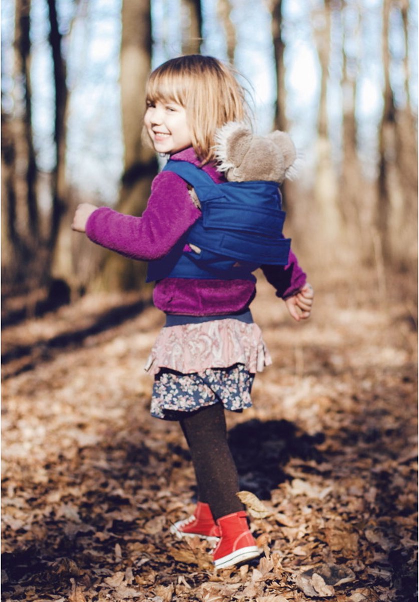 Konges Sløjd / Konges Sloejd Mini Baby Toy Carrier Swaddle Cinnamon Draagzak Poppendraagzak Draagdoek Kind Bruin Rib