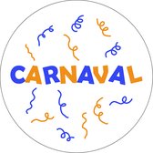 LBM Raamsticker rond - Carnaval - Lampegat