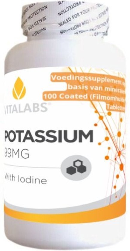 VitaTabs Kalium met Kelp Complex - 100 tabletten - Mineralen - Vitalabs