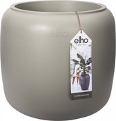 Elho Pure Beads 40 - Grote Plantenbak - Binnen & Buiten - Gemaakt van Gereycled Plastic - Ø 39.2 x H 34.9 cm - Balanced Beige