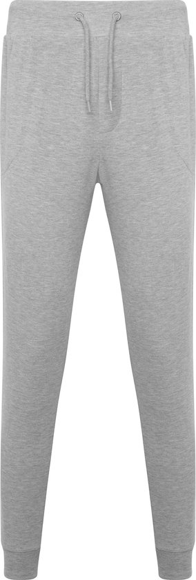 Foto: Licht grijze joggingbroek met rechte snit met manchet om enkel model iria merk roly maat l