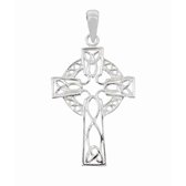 Hetty'S - Fraai opengewerkt Keltisch kruis - van 925 zilver