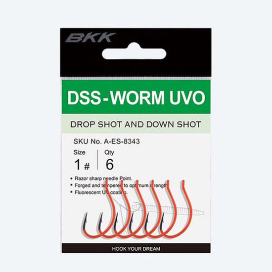 BKK - DSS - Worm - UVO - Dropshothaak - haakmaat 1 van BK — afbeelding 2