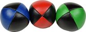 Set de 3 balles de jonglage, haute qualité, Zwart + couleurs