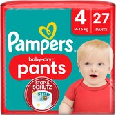Pampers Bébé Pants Bébé Dry Taille 4 Maxi (9-15 kg), 27 culottes à langer