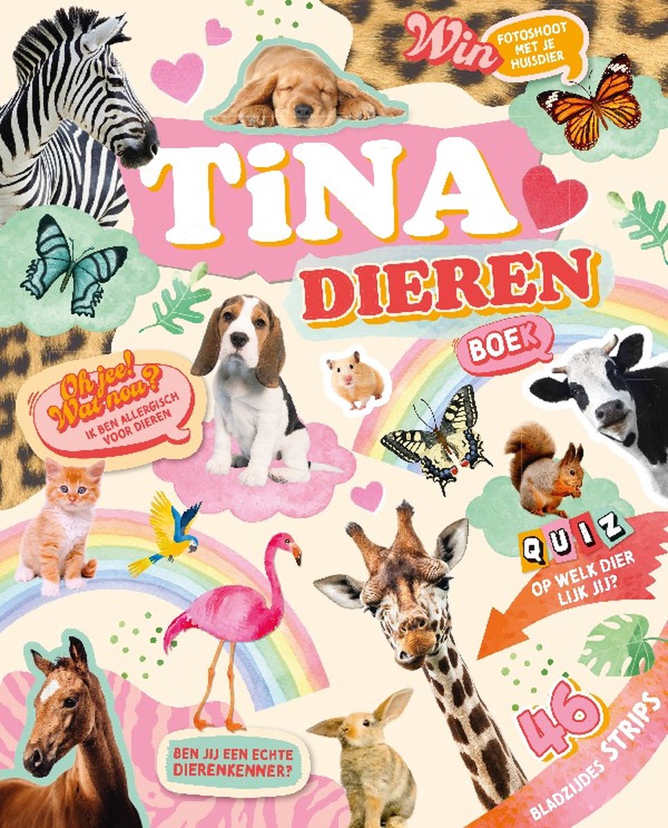 Tina Boekspecial - Dierenboek - Puzzels - Tekenen - DIY - Doeboek - Dieren - Vakantieboek - Boek Meisje - Invulboek - Verzamelen - Quiz - Strips