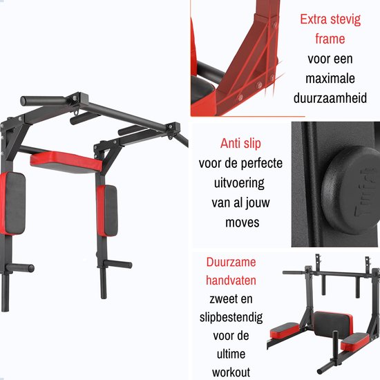 Bară tracțiune, T-Trix, stație de tragere în sus, concept MultiGym, 110 kg max, geantă de