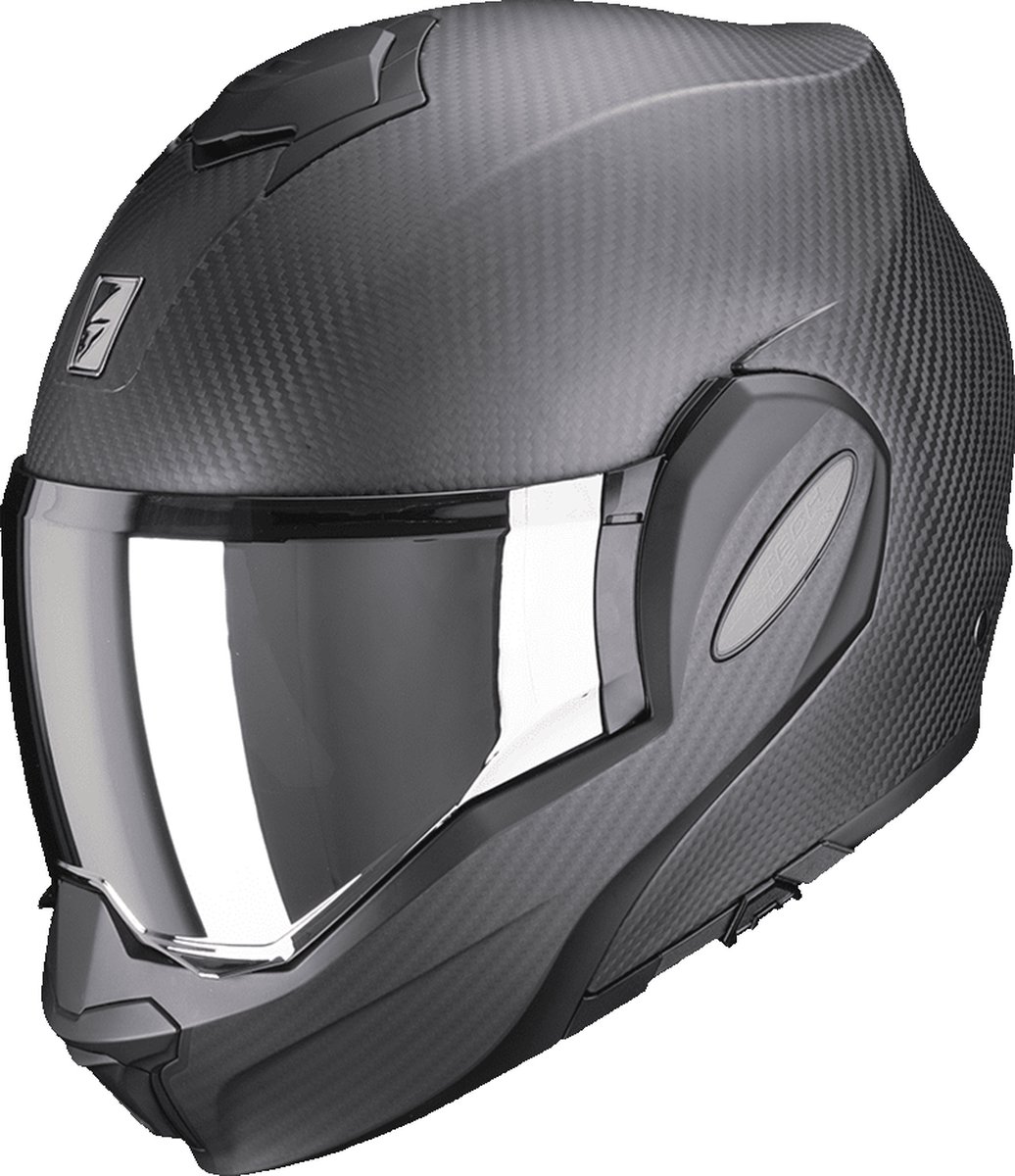 Scorpion Exo-Tech Evo Carbon Solid Matt Black XS - Maat XS - Helm