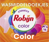 Bol.com Robijn Classics Color Wasmiddeldoekjes 16 wasstrips aanbieding