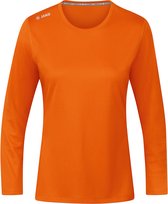 Jako - Shirt Run 2.0 - Oranje Longsleeve Dames-46