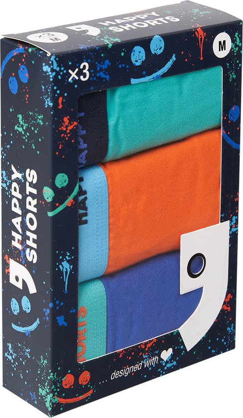 Happy Shorts American Boxer 3-Pack Heren - Grappige En Comfortabele Boxershorts In S-XXL