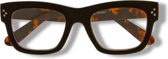 Noci Eyewear NCD301 Rumble Leesbril +1.50 - Mat zwart montuur, demi poten