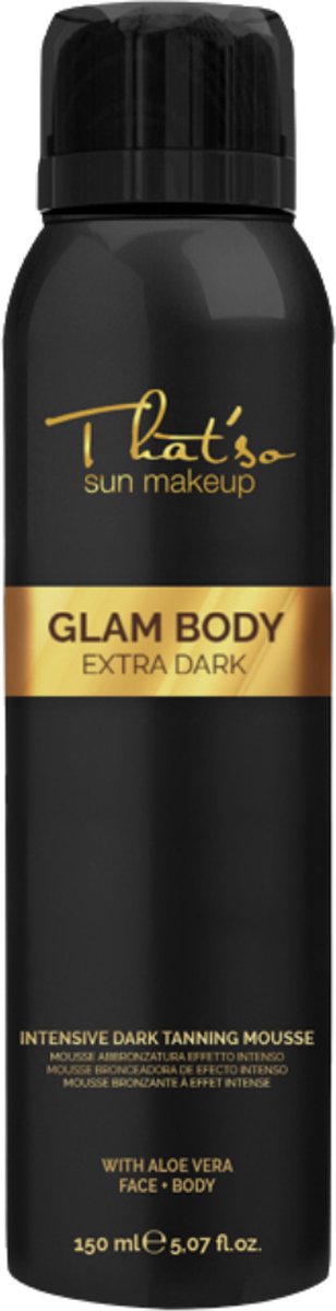 That'so Zelfbruiner Self Tan voor lichaam en gezicht - Glam Body Mousse EXTRA DARK - Direct een diep bruine kleur - 150ml