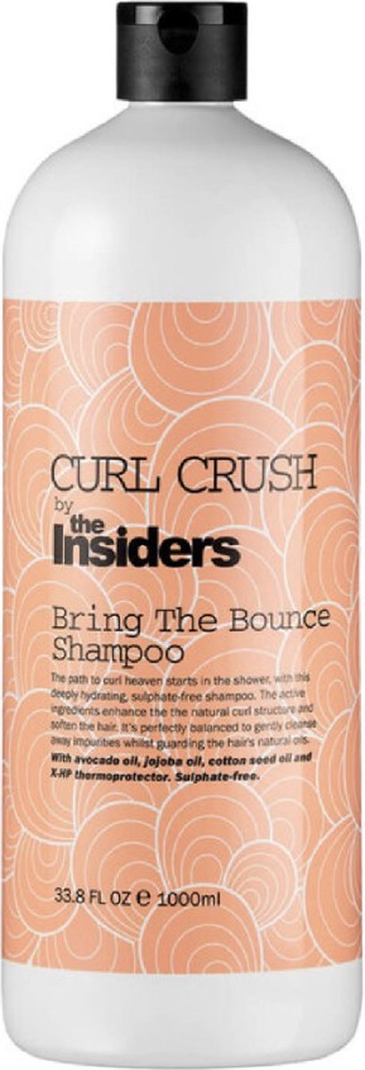 The Insiders Bring The Bounce Shampoo 1000 ml - Normale shampoo vrouwen - Voor Alle haartypes