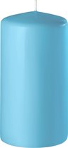 Enlightening Candles Cilinderkaars/stompkaars Turquoise Blauw - 6 x 12 cm - 45 Branduren