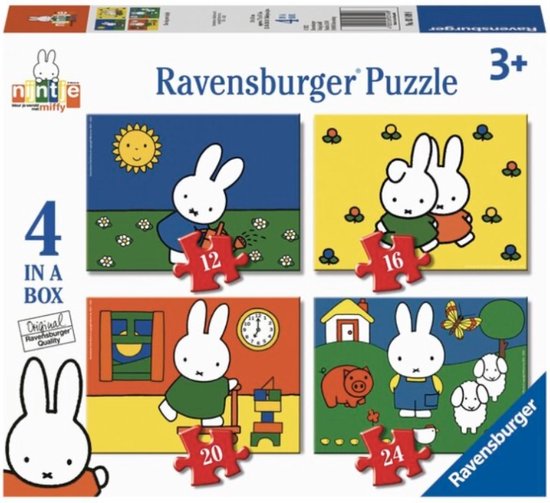 Ravensburger 4in1box puzzel - Little Charmers - 12 16 20 24 stukjes - De PuzzelGigant.nl