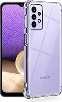 Anti shock stoot rubber siliconen - Geschikt voor Samsung Galaxy A33 / A33 5G - Extra sterke hoeken back cover - Transparant