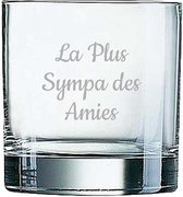 Whiskeyglas gegraveerd - 38cl - La Plus Sympa des Amies