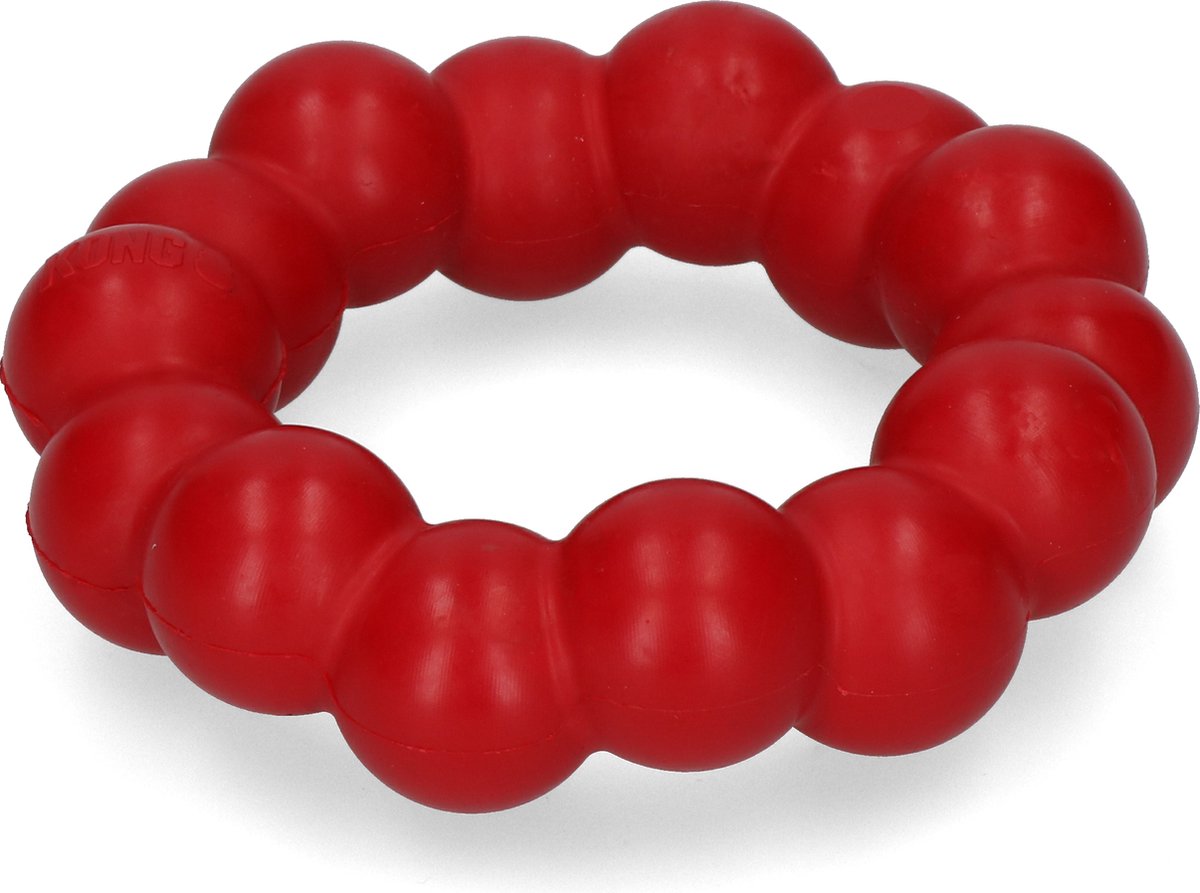 Bol.com Kong Ring - Rood - Honden Speelgoed - 11 x 3 cm - Medium/Large aanbieding